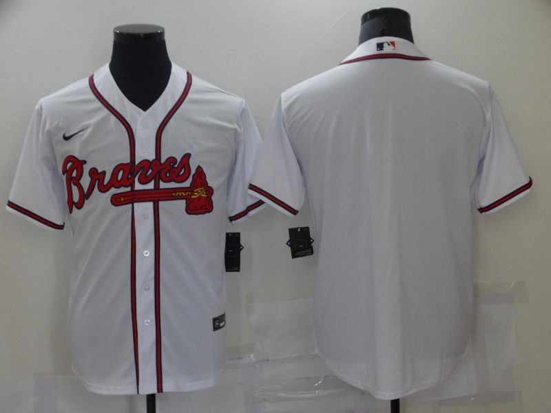 Men Atlanta Braves Blank White Game 2021 Nike MLB Jersey